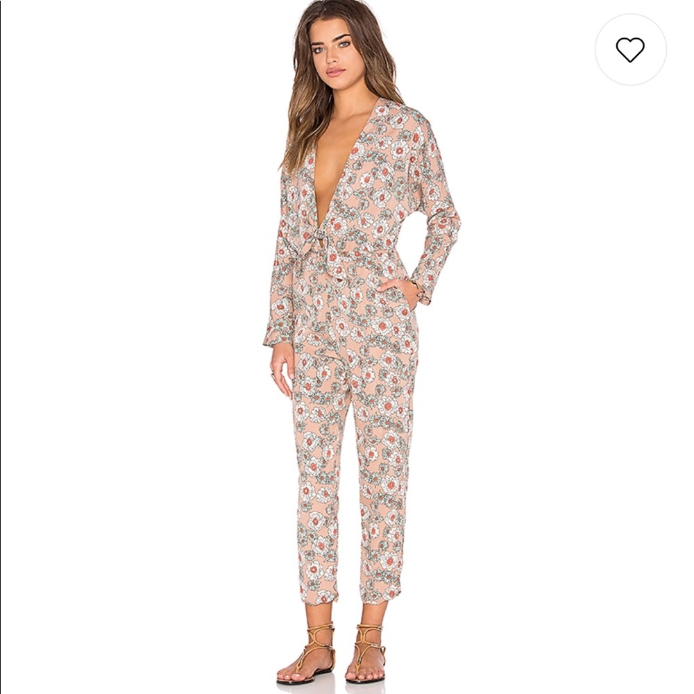 Lucca Couture Front Tie Jumpsuit